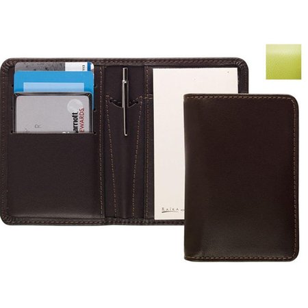 RAIKA Card Note Case with Pen Lime RO 128 LIME